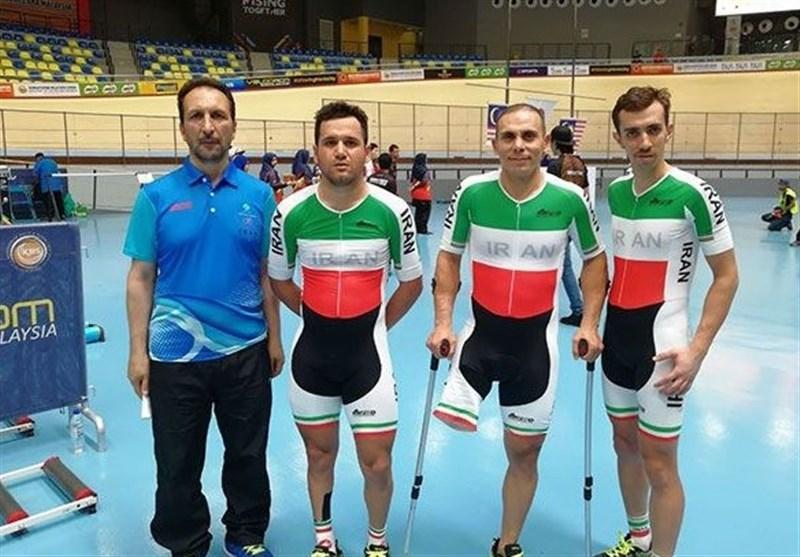 دوچرخه سواری پیست قهرمانی آسیا، نایب قهرمانی ایران در تیم اسپرینت معلولان