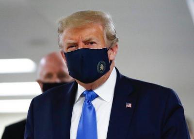 ترامپ هم ماسک زد