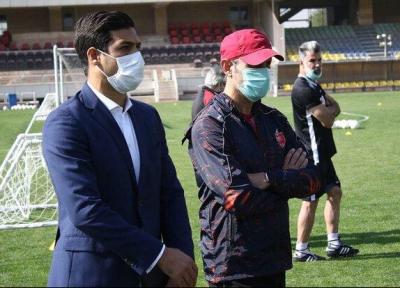قول شکوری به سرمربی برای حل مسائل تمرینی پرسپولیس