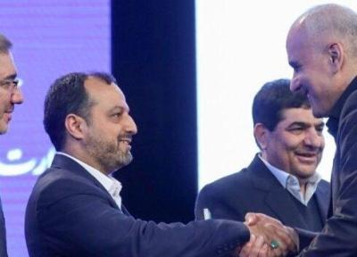 انتخاب نشان پیشتاز اقتصاد ایران را از معاون اول رئیس جمهوری دریافت کرد