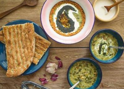 طرز تهیه آش جو با جو پرک شده ، خوشمزه و مقوی